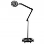 Elegante 6025 60 led smd 5d zwarte lamp met loep en statief