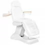 Electric cosmetic chair Lux, white, heated, 3 motors