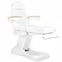 Fauteuil cosmétique électrique Lux blanc chauffé, 3 moteurs