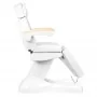 Electric cosmetic chair Lux, white, heated, 3 motors