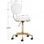 COSMETIC STOOL H5 WHITE GOLD