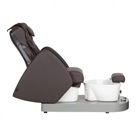 Poltrona pedicure elettrica - Con vasca pediluvio - 105 W - 150 kg - Bianca  - Massaggio schiena e collo