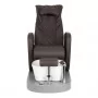 FAUTEUIL SPA POUR PÉDICURE AZZURRO 016C MARRON AVEC MASSAGE DU DOS ET HYDROMASSAGE