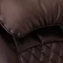 FAUTEUIL SPA POUR PÉDICURE AZZURRO 016C MARRON AVEC MASSAGE DU DOS ET HYDROMASSAGE