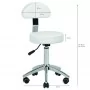 Sgabelli cosmetici AM-304 bianco