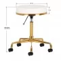 Tabouret cosmétique H4 or blanc