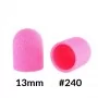 Punte per pedicure 13 mm gradazione 240 - 10 pezzi Rosa