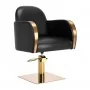 Fauteuil de coiffure Gabbiano Malaga or noir