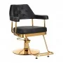 Hairdressing chair Gabbiano Granada gold black