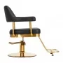 Hairdressing chair Gabbiano Granada gold black