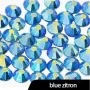 Lasikynsien strassit SS10 Blue Zircon AB 50 kpl.