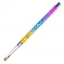 Pędzel do żelu rozmiar 6 owalny Pro Gel Rainbow długość włosia 7 mm