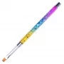 Gelový kartáč velikost 6 Pro Gel Rainbow, čtvercový vlas, délka 7 mm
