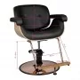 Barbershop chair Gabbiano Venice black