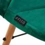 4Sedia scandinava Rico QS-186 in velluto verde