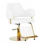 Barbershop chair Gabbiano Linz NQ, white gold