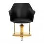 Barbershop chair Gabbiano Marbella gold-black