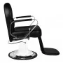 Καρέκλα κομμωτηρίου Gabbiano Tiziano σε λευκό και μαύρο χρώμα