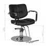 Barbershop chair Gabbiano Vigo black