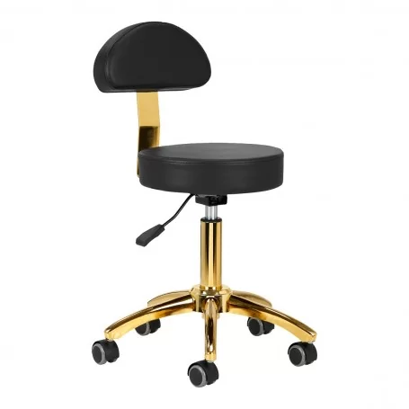 Sgabello per cosmetici AM-304G, oro nero