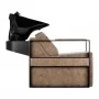 Gabbiano hairdressing sink Modena old brown