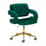 4 Rico QS-OF213G velvet green chair