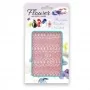 Self-adhesive stickers, shimmering snakeskin pink color.