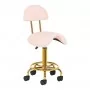 Cosmetic stool 6001-G gold - pink