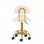 Cosmetic stool 6001-G gold - pink