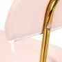 Cosmetic stool 6001-G gold - pink