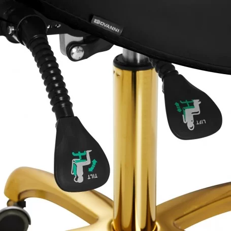 Taburete Ergonómico 6001 Oro Negro –