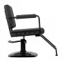 Gabbiano Catania Loft Old Leather Barbershop Chair Black