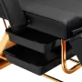 copy of SILLON 202 gold pro καρέκλα καλλυντικών, λευκή