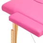 Komfort Activ Fizjo folding massage table, 2 segments, pink