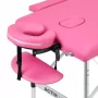 Activ Fizjo mesa de massagem em alumínio Comfort, cor-de-rosa