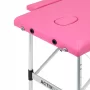 Activ Fizjo mesa de massagem em alumínio Comfort, cor-de-rosa