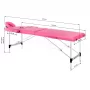 Activ Fizjo Aluminium-Massagetisch Comfort, rosa