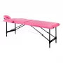 Activ Fizjo Aluminum Folding Comfort Table, Pink, Black