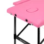 Activ Fizjo Aluminum Folding Comfort Table, Pink, Black