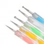 Stylet double face, jeu de 5 couleurs.