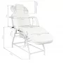 Chaise de soin des cils Ivette, blanche