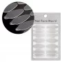 Moules en silicone autocollants ovales ST012-3, 24 pièces