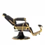 Gabbiano Leonardo hairdresser's chair, gold and black