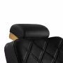 Fauteuil de coiffeur Gabbiano Leonardo, or et noir