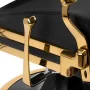 Gabbiano Leonardo hairdresser's chair, gold and black