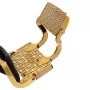 Gabbiano Leonardo hairdresser's chair, gold and black