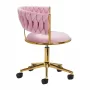 4Rico Drehstuhl QS-GW01G Pink Velvet