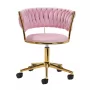 4Rico Swivel Chair QS-GW01G Pink Velvet