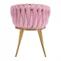 4Rico Chair QS-GW06G Velluto rosa