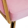 4Rico Chair QS-GW06G Pink Velvet